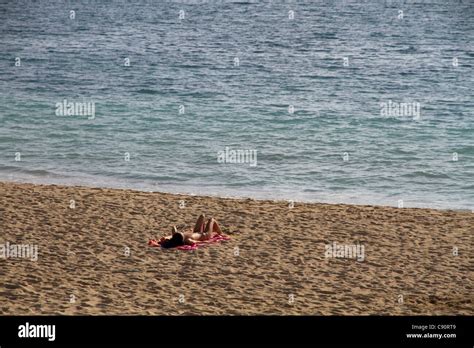 top less on the beach